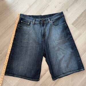 Vintage 24K Jeans Y2K Skater Jorts 40 Baggy Denim Shorts Hip Hop